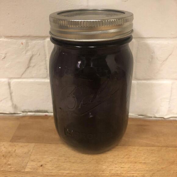 Ball Mason Jar "IMPROVED" PURPLE Pint 16oz " Collector's Edition "  Lid included - Picture 1 of 7